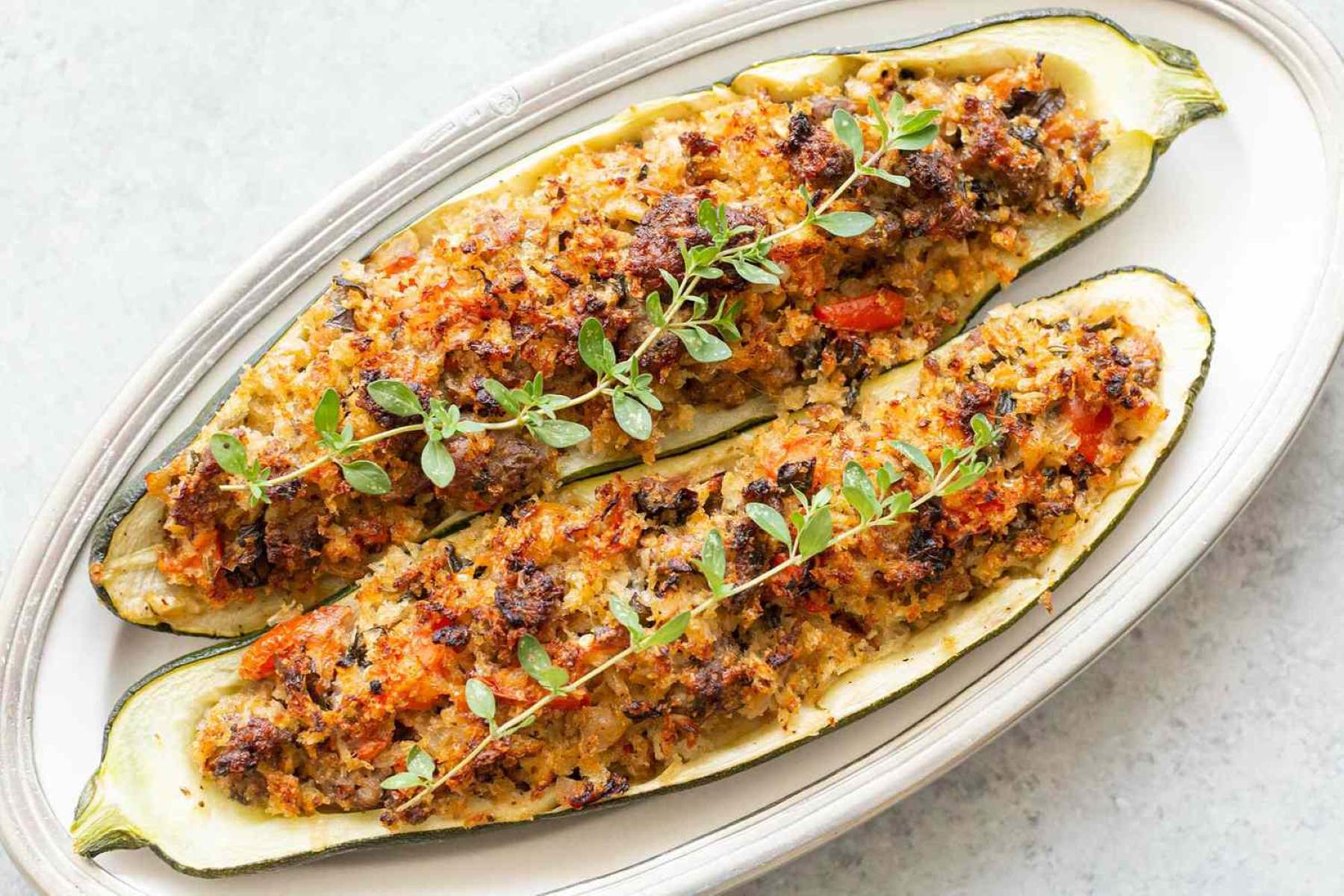 sausage-stuffed-zucchini-recipe