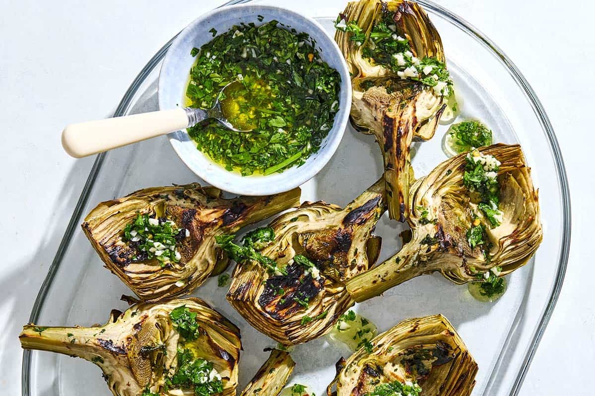 grilled-garlic-artichokes-recipe