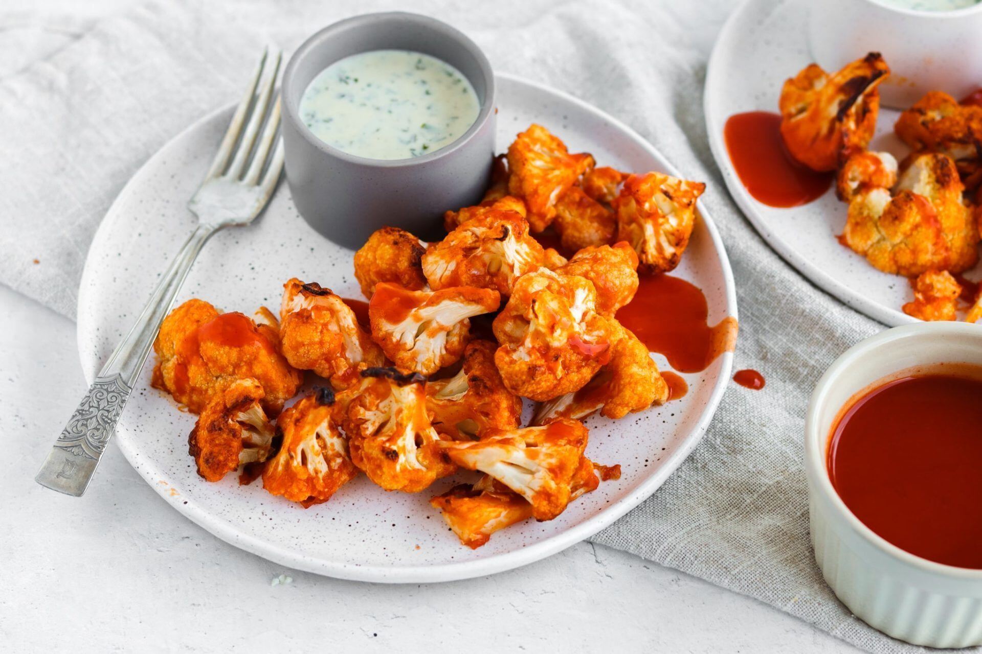 air-fryer-vegan-buffalo-cauliflower-recipe