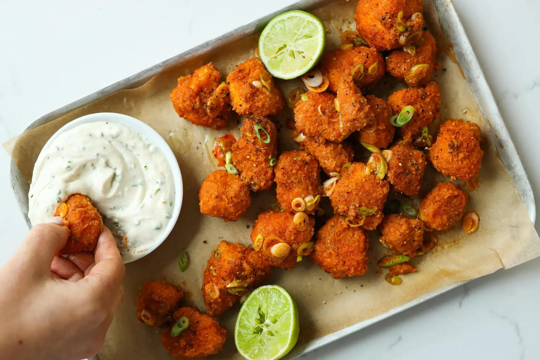 air-fryer-vegan-buffalo-tofu-bites-recipe